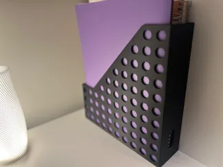 Modern Perforated Magazine & Cabinet File