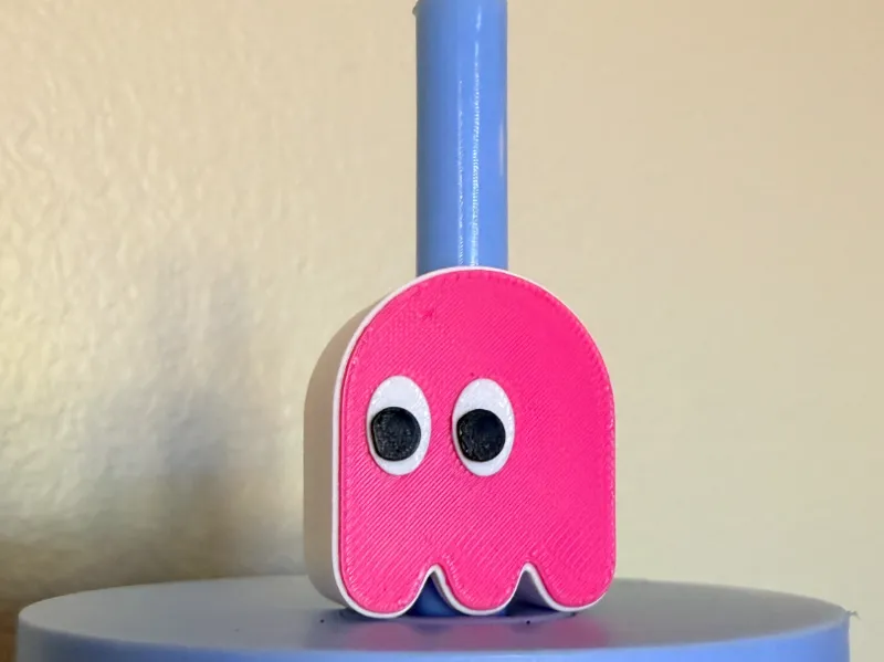 Pac-Man Ghost 10 mm Straw Topper