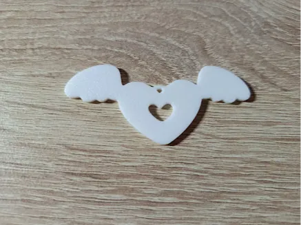 Heart With Wings Ornament