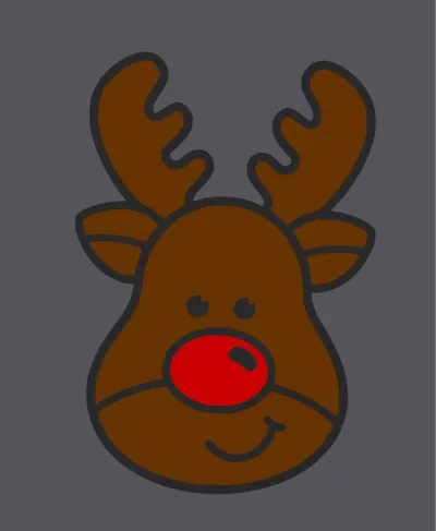 Christmas Deer - 2D Wallart