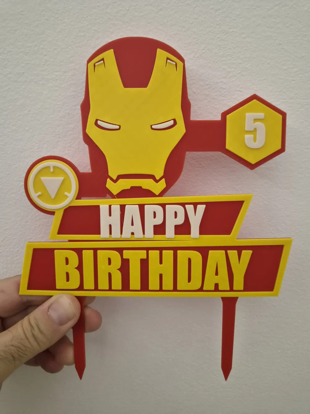 Cake Topper Iron Man - Free 3D Print Model - MakerWorld