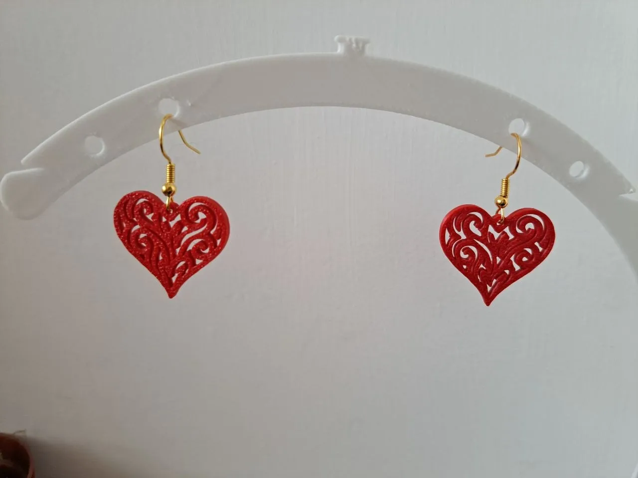 Tribal Heart Earrings & Keychain view 4