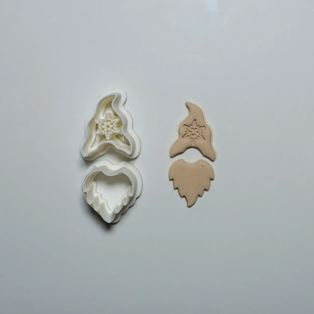 Christmas Gnome Polymer Clay Cutter Earrings view 2