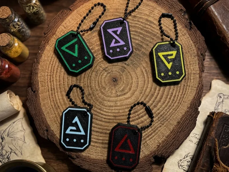 The Witcher Glyph/Signs Keychains set