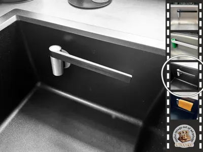 Sink-side dishcloth holder