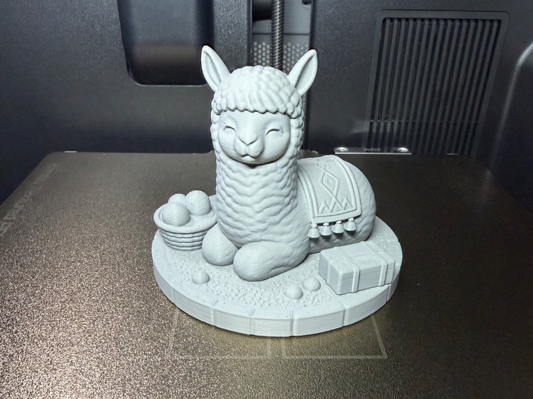 Happy Alpaca Figurine - Easy print