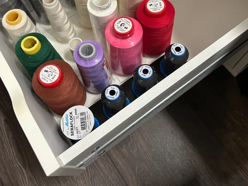 Overlockspulenhalter (Seraflock) für IKEA Alex