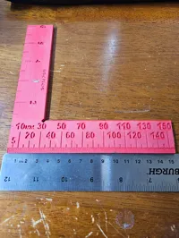 Équerre à 90° avec règle pouces/mm et chercheur de centre — photo 2