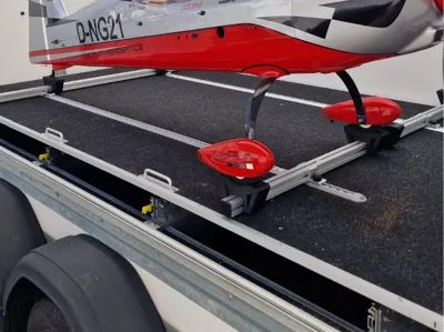 Model Aircraft Transport Securing Device