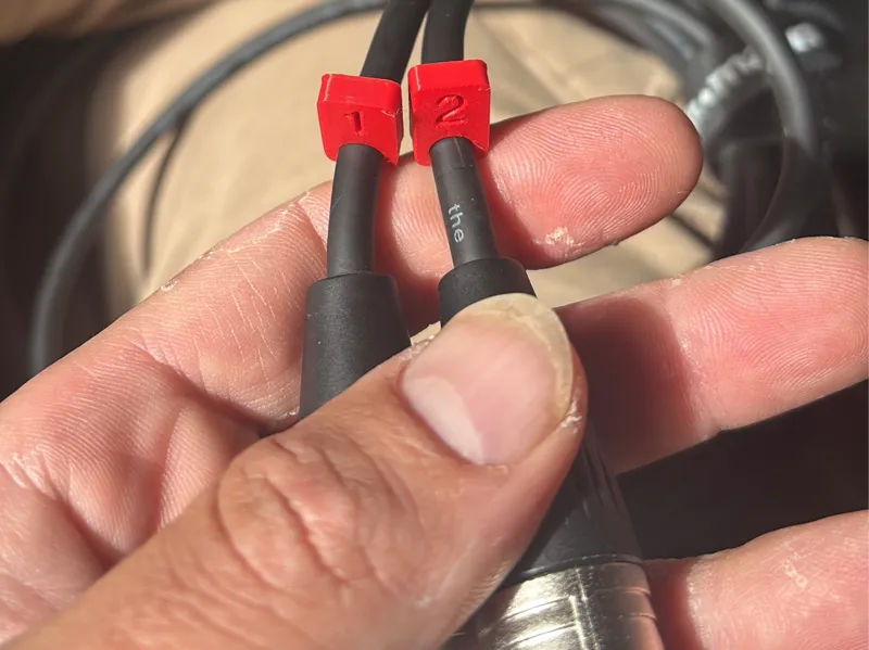 Clip numerador para cables XLR y Jack (1-32)