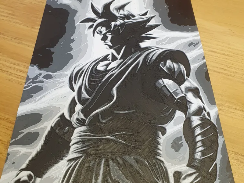 Goku  hueforge painted final 