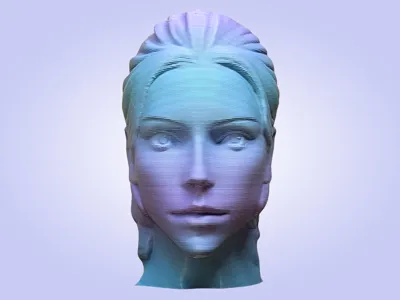 Classic Female Head Statue