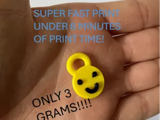 smiley keyring