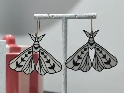 Luna Moth Earrings