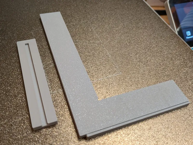 Right angle, 160x100mm, no screws, anschlagwinkel