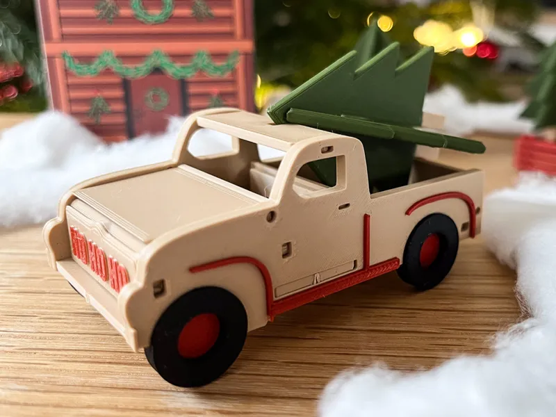 Christmas Truck and Christmas Tree - KIT CARD