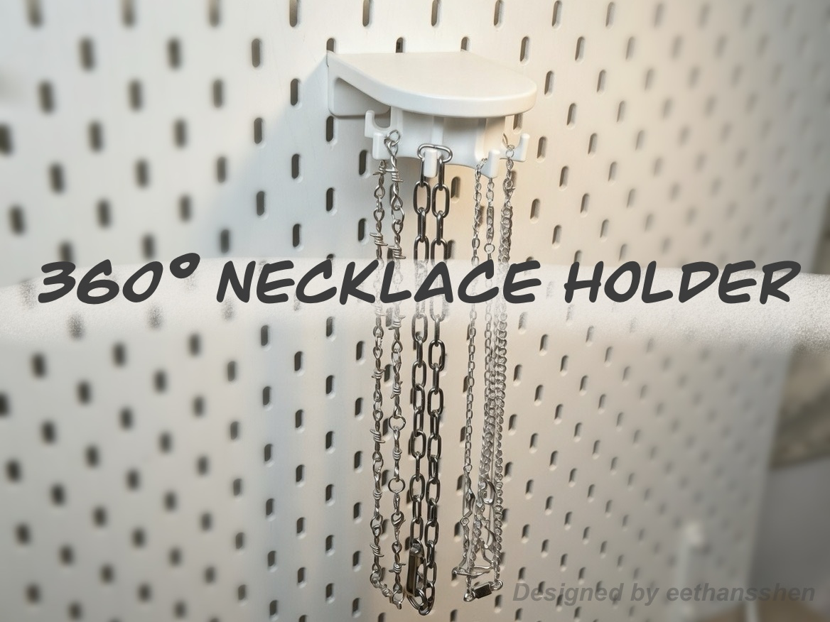 IKEA SKADIS 360° Rotating Necklace Holder