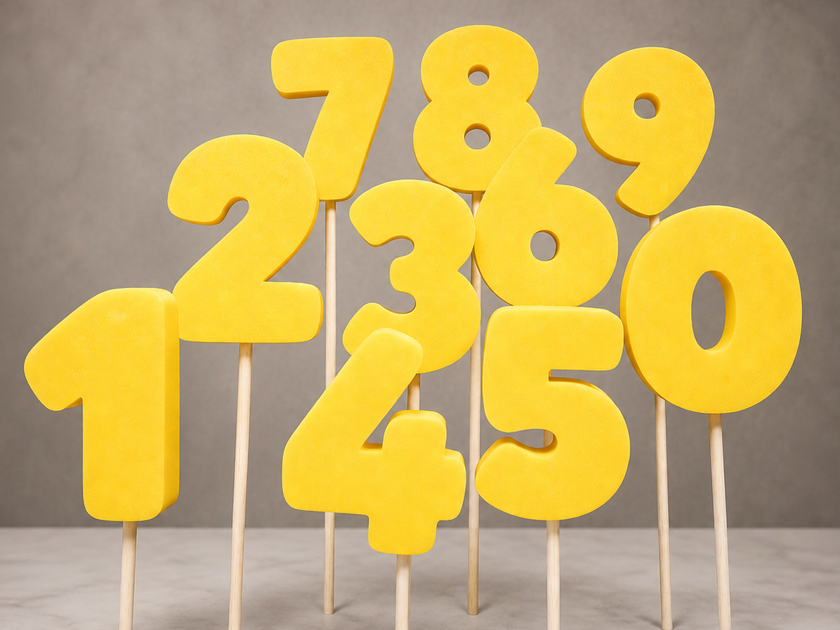 Cake Topper Numbers Set 0–9