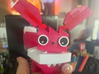 Brick Eevee Pokemon Model (Custom Colored)