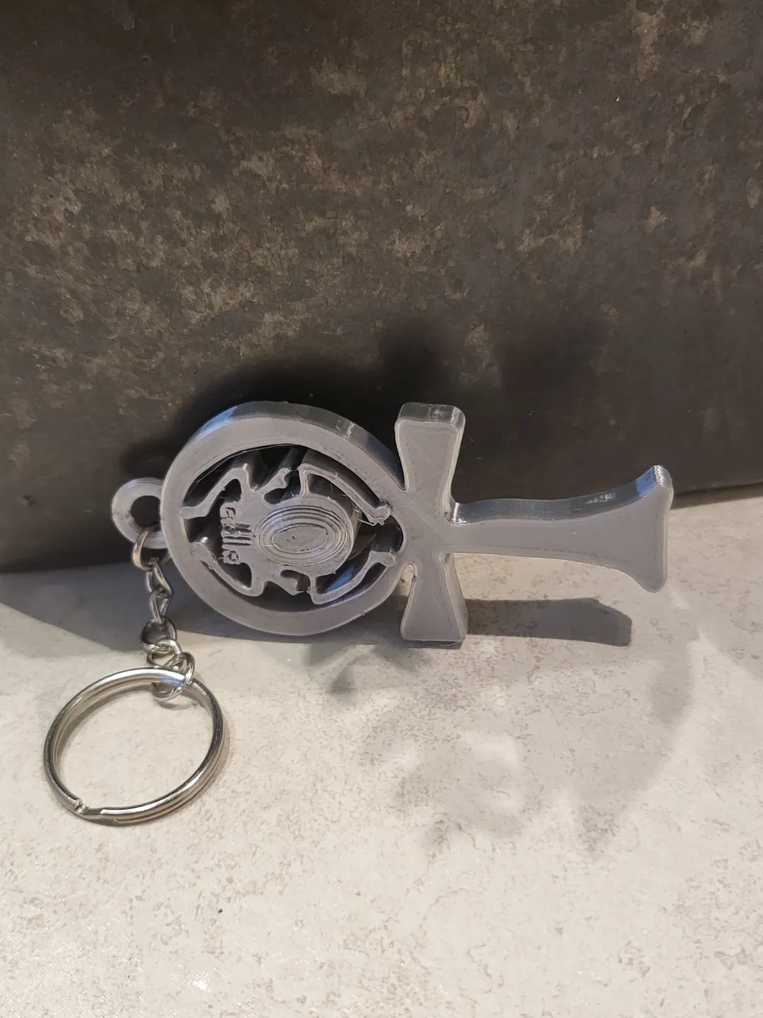 Porte-clés Ânkh double face