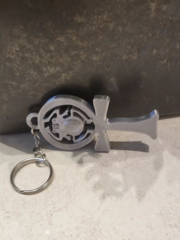 Porte-clés Ânkh double face