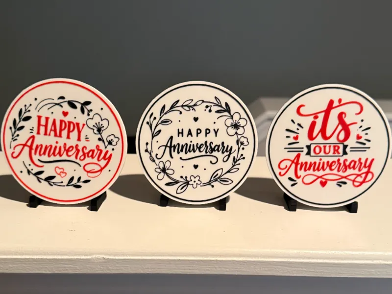 HAPPY ANNIVERSARY COASTERS 