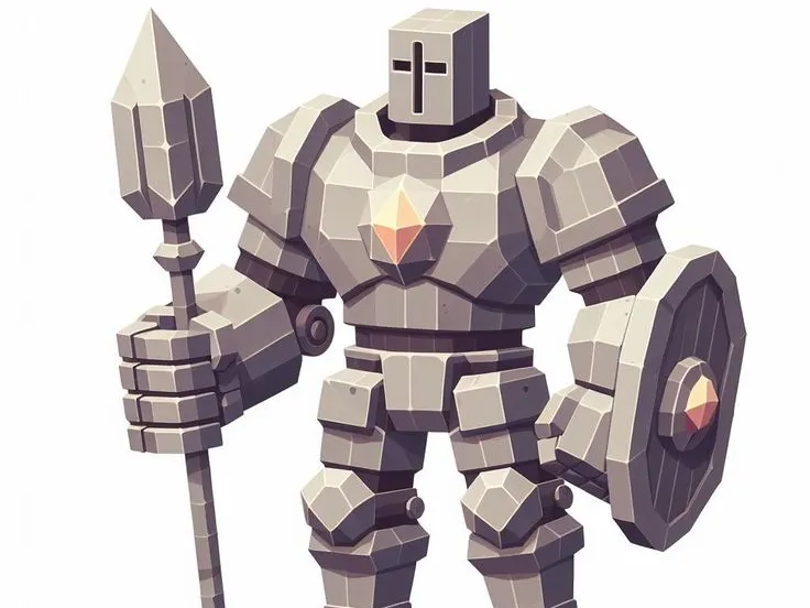 lowpoly Crusaders