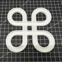Quadruple crossing - 0.2mm layer, 2 walls, 100% infill