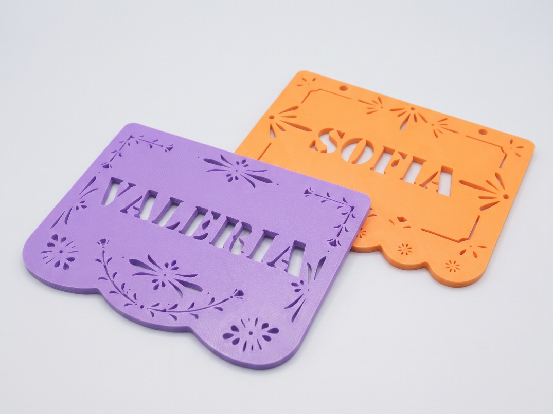Papel Picado Personalizable con Nombre - 1