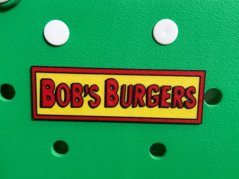 Bogg Bag Bob's Burger Logo Charm
