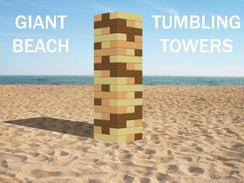 GIANT BEACH TUMBLING TOWERS