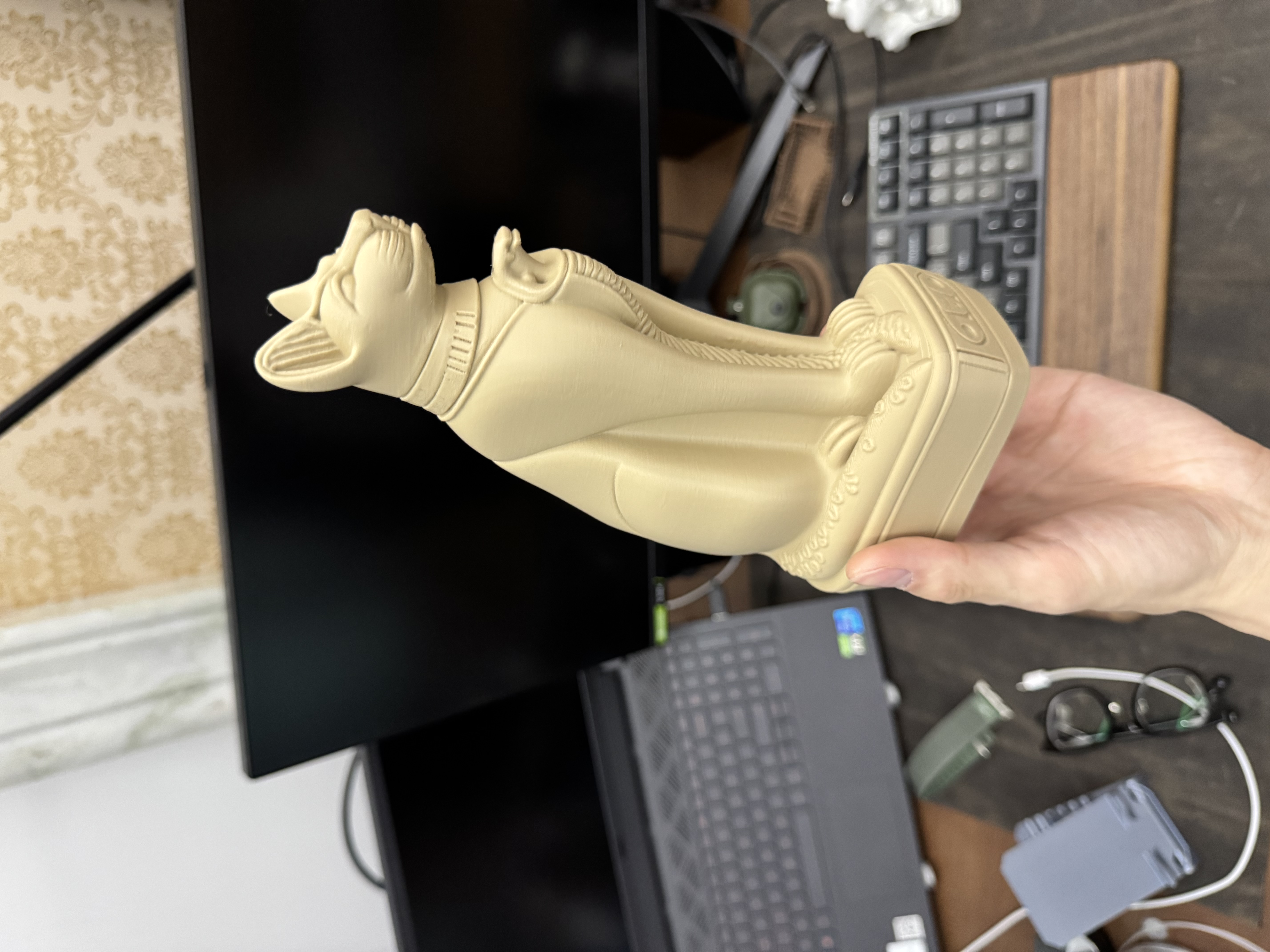 Miniatura 2 do modelo 3D 埃及猫神 巴斯泰托雕塑