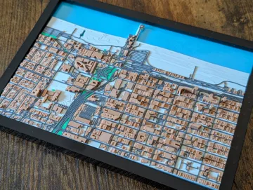 Figura decorativa: Santa Monica California 3D Miniature — vista de referencia 5