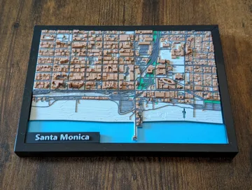 Figura decorativa: Santa Monica California 3D Miniature — vista de referencia 4