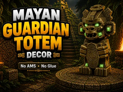 Mayan Guardian Totem Decor