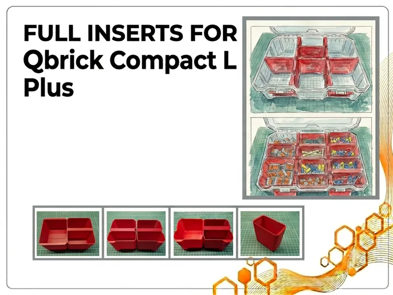 Qbrick Compact L Plus Organizer Inserts