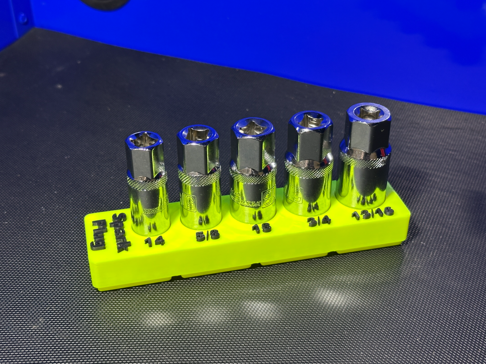 Gridfinity Pittsburgh Spark Plug Socket Tray