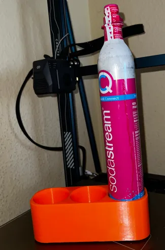 Stand for CO2 cylinders, e.g., Sodastream