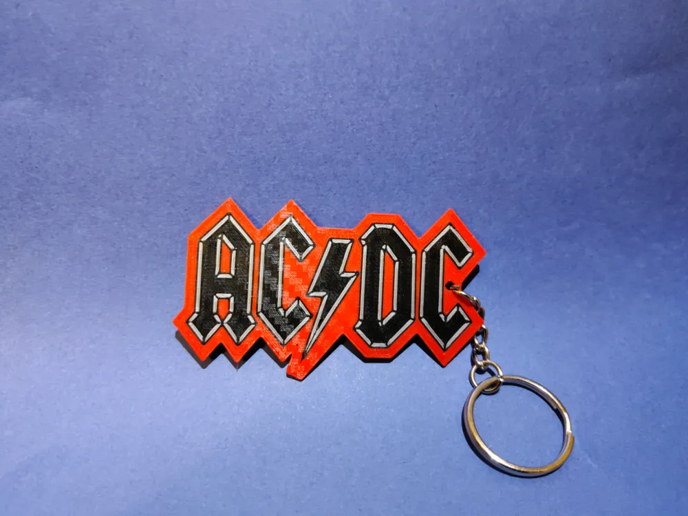 AC/DC Keychain by Disttrack3D - MakerWorld