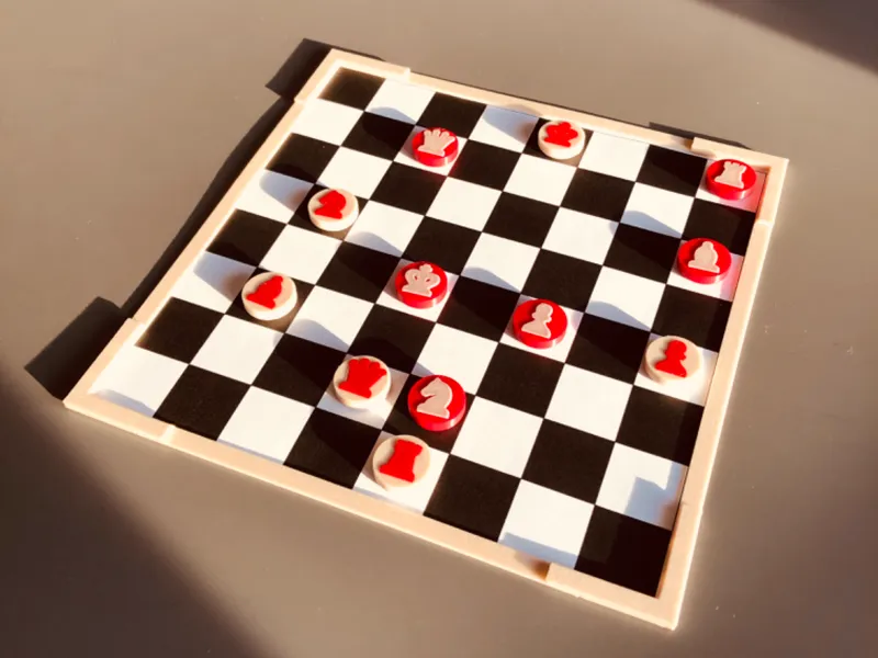 Magnetic Fridge Chessboard - Ultralight and easy