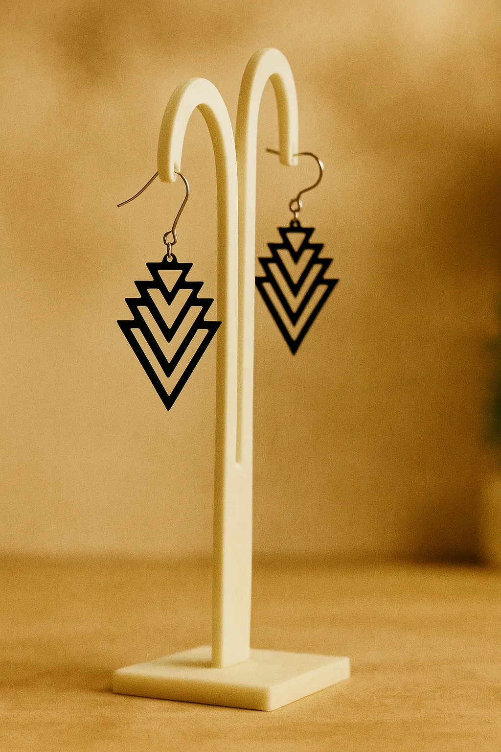 Triangle Earrings - No AMS view 3