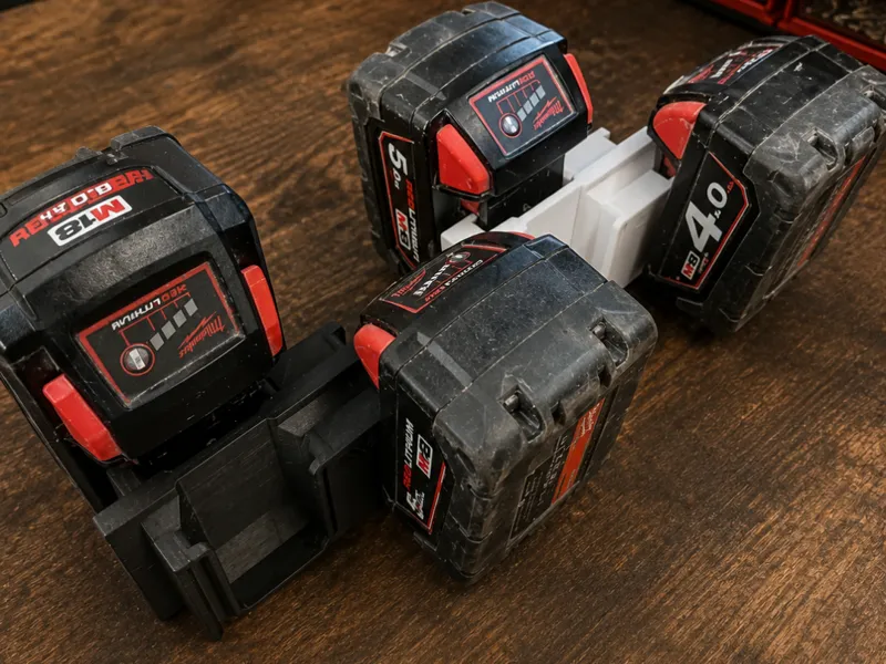 Packout Battery Holder for Medium tool box