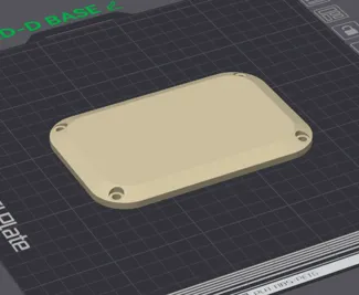 Virpil WARBRD-D  -  Blank Base Plate