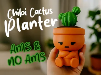Chibi Cactus Planter Buddy