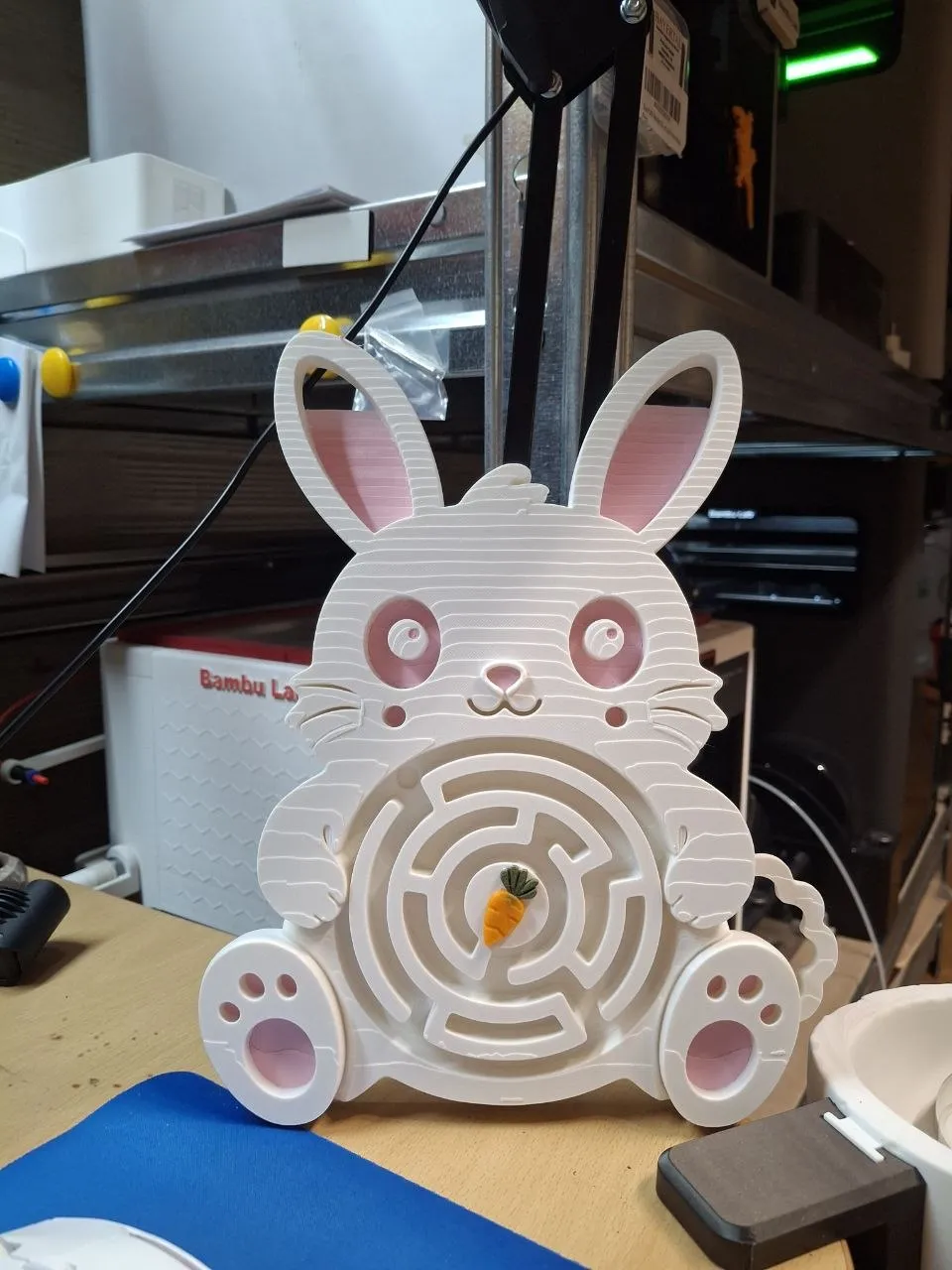 Bunny Maze Game - Free 3D Print Model - MakerWorld