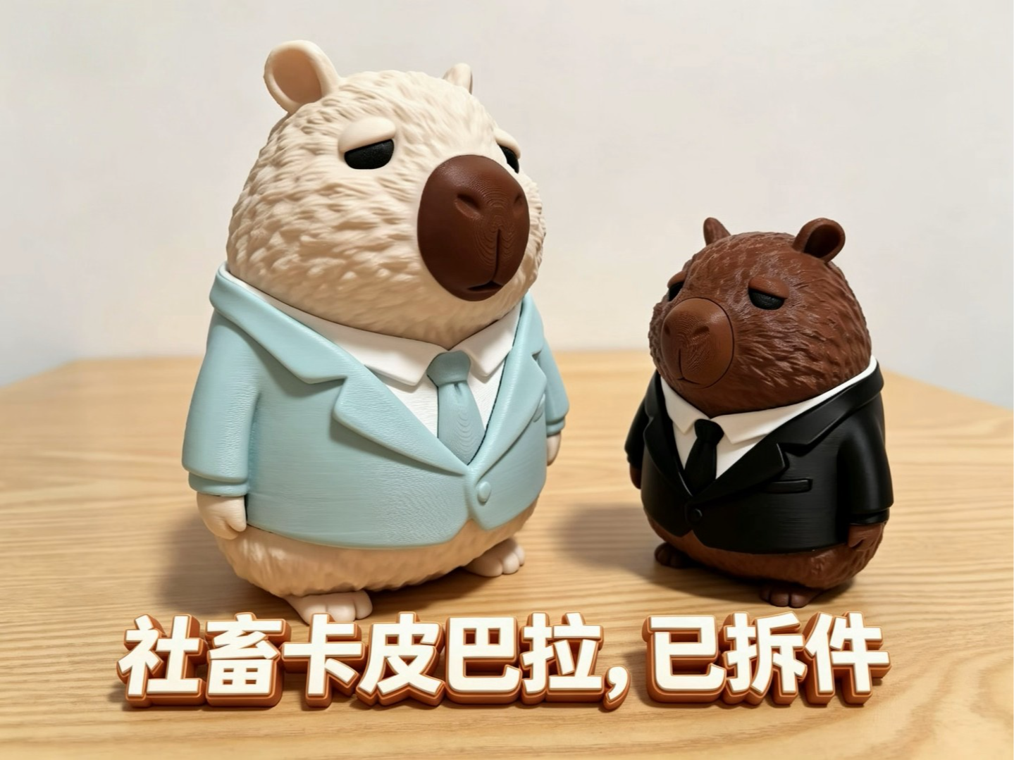 社畜卡皮巴拉 分件拼装