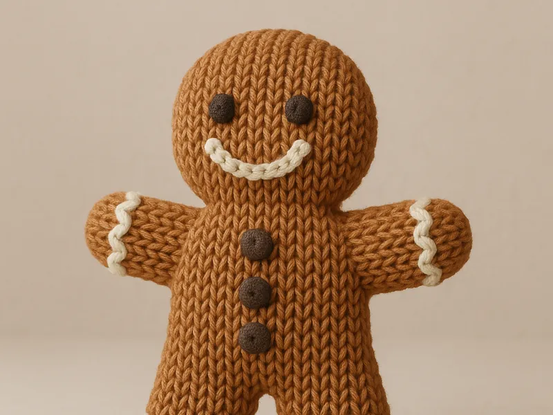Knitted Gingerbread Man