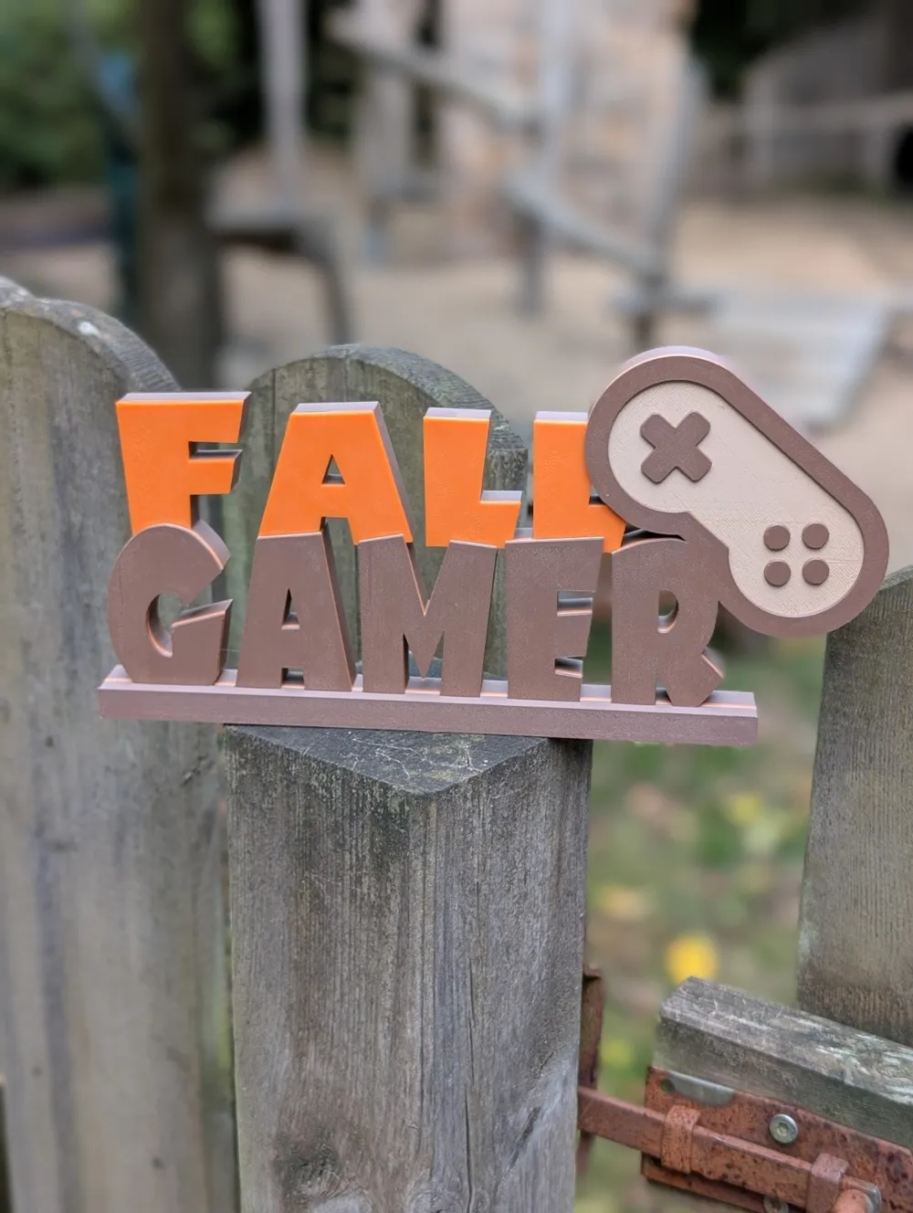 Fall Gamer Lettering by 3DMerchandMore MakerWorld: Download Free 3D Models