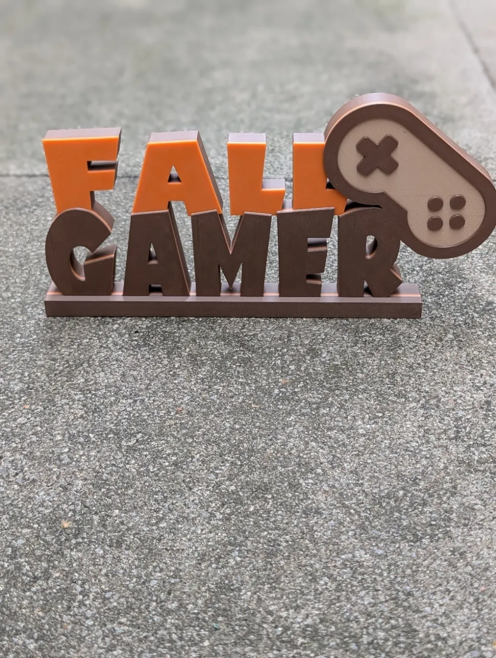 Fall Gamer Lettering by 3DMerchandMore MakerWorld: Download Free 3D Models