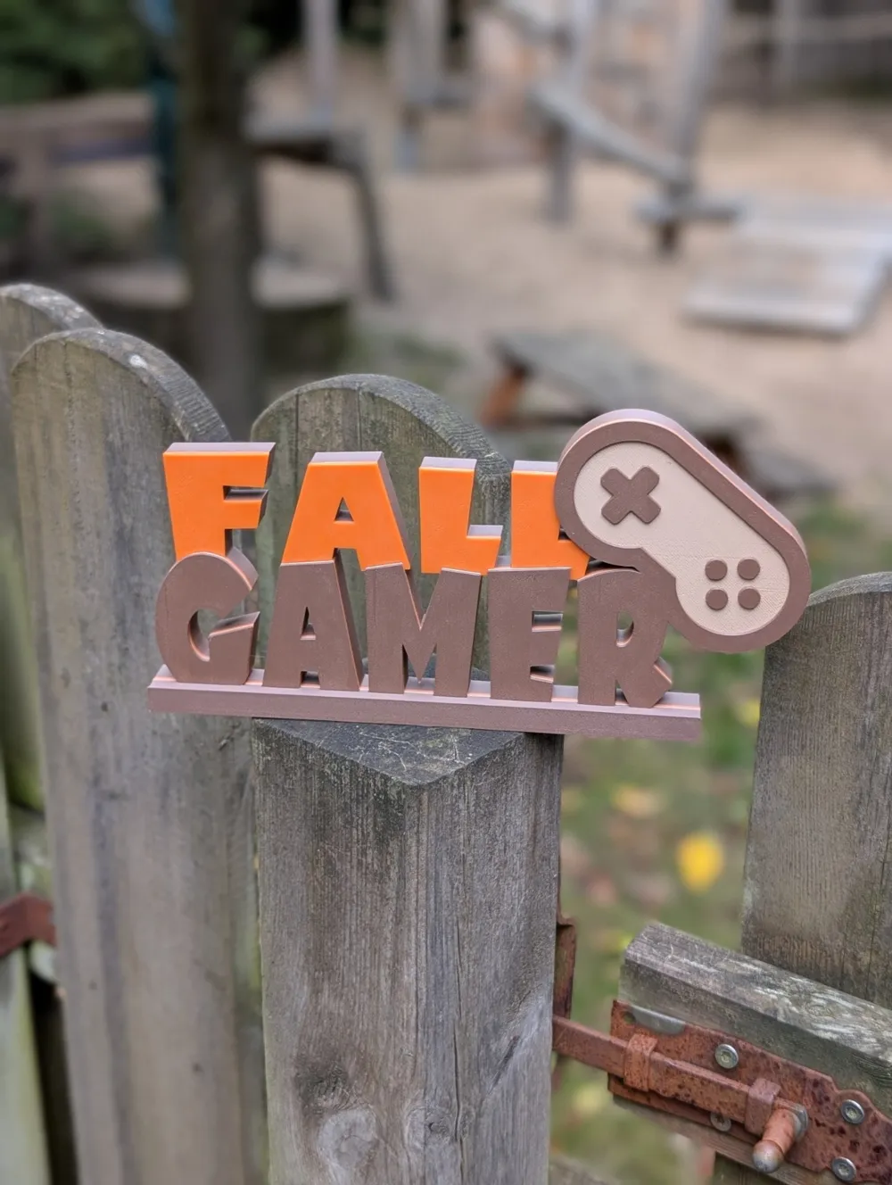 Fall Gamer Lettering by 3DMerchandMore MakerWorld: Download Free 3D Models